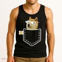 Dogecoin Pocket Doge Coin Tank Top thumb 3