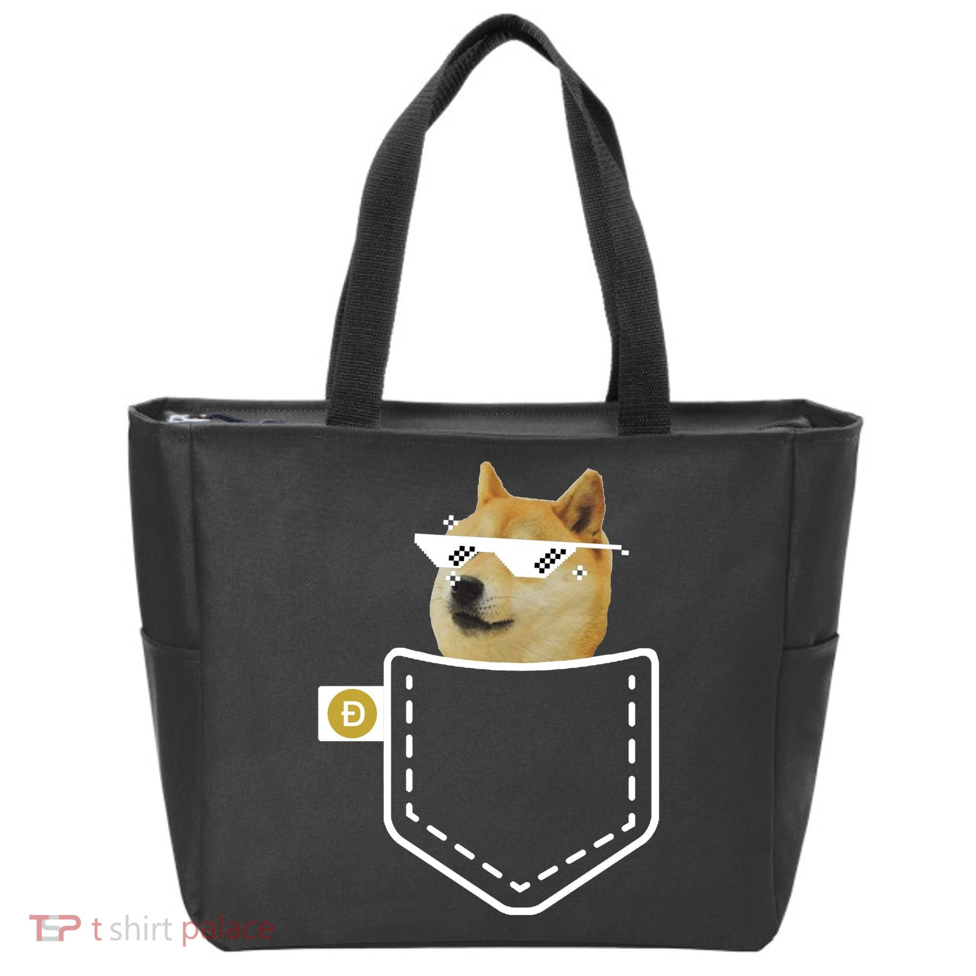Dogecoin Pocket Doge Coin Tote Bag