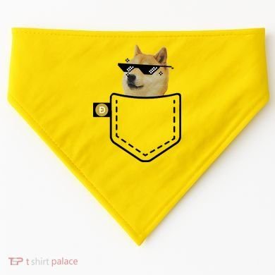Dogecoin Pocket Doge Coin USA-Made Doggie Bandana