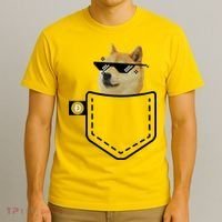 Dogecoin Pocket Doge Coin T-Shirt thumb 3