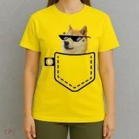 Dogecoin Pocket Doge Coin T-Shirt thumb 4
