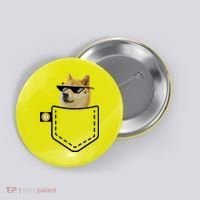 Dogecoin Pocket Doge Coin Button thumb 0