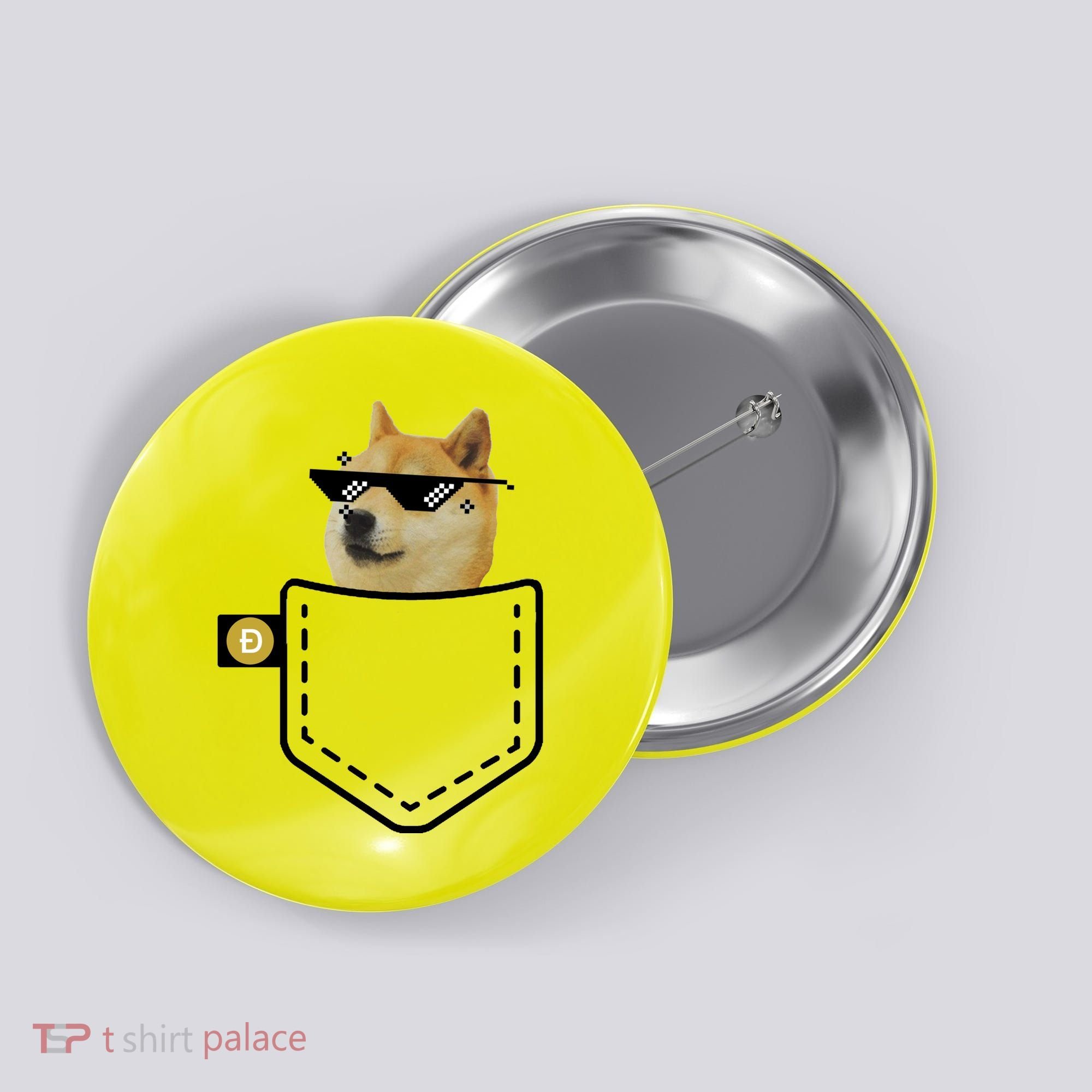Dogecoin Pocket Doge Coin Button
