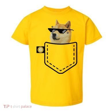 Dogecoin Pocket Doge Coin Toddler T-Shirt