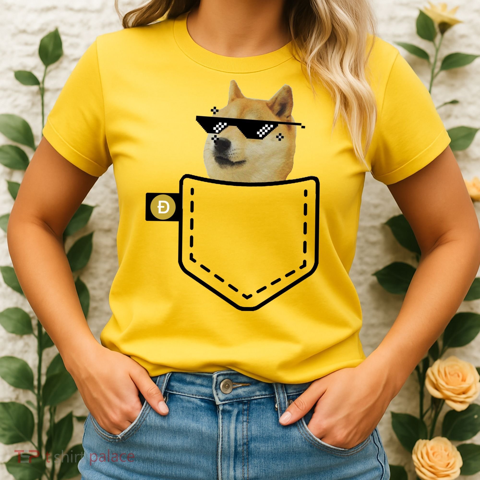 Dogecoin Pocket Doge Coin Women's T-Shirt