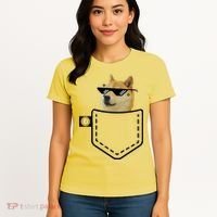 Dogecoin Pocket Doge Coin Women's T-Shirt thumb 4