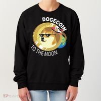 Dogecoin to the moon Women's Sweatshirt thumb 0