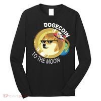 Dogecoin to the moon Long Sleeve Shirt thumb 0