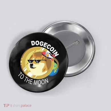 Dogecoin to the moon Button