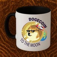DogeCoin To The Moon Coffee Mug thumb 2