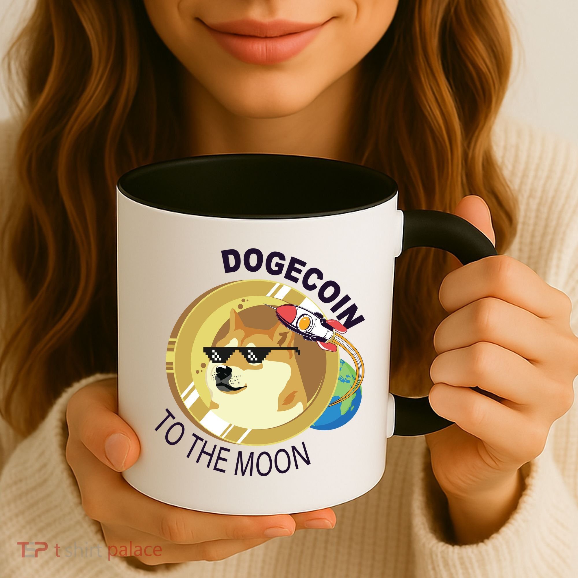 Dogecoin to the moon Coffee Mug