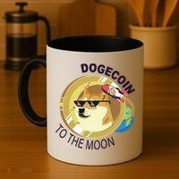 Dogecoin to the moon Coffee Mug thumb 4