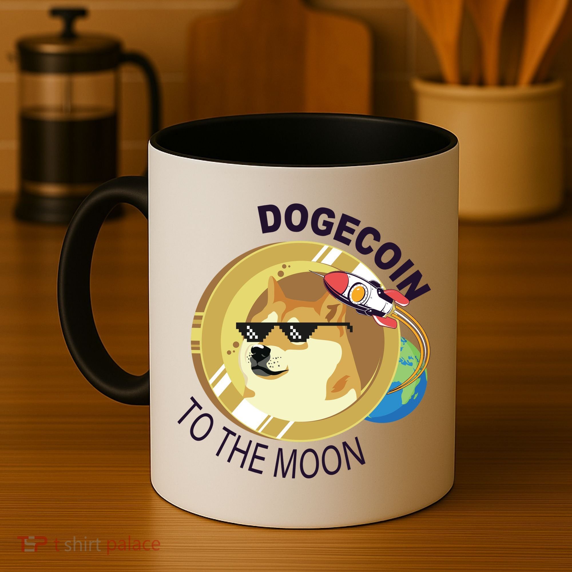 DogeCoin To The Moon Coffee Mug