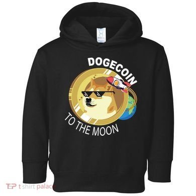 Dogecoin to the moon Toddler Hoodie