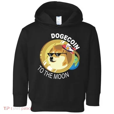 Dogecoin to the moon Toddler Hoodie