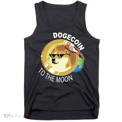 Dogecoin to the moon Tank Top