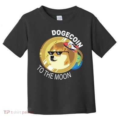 Dogecoin to the moon Toddler T-Shirt