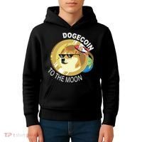 Dogecoin to the moon Kids Hoodie thumb 4