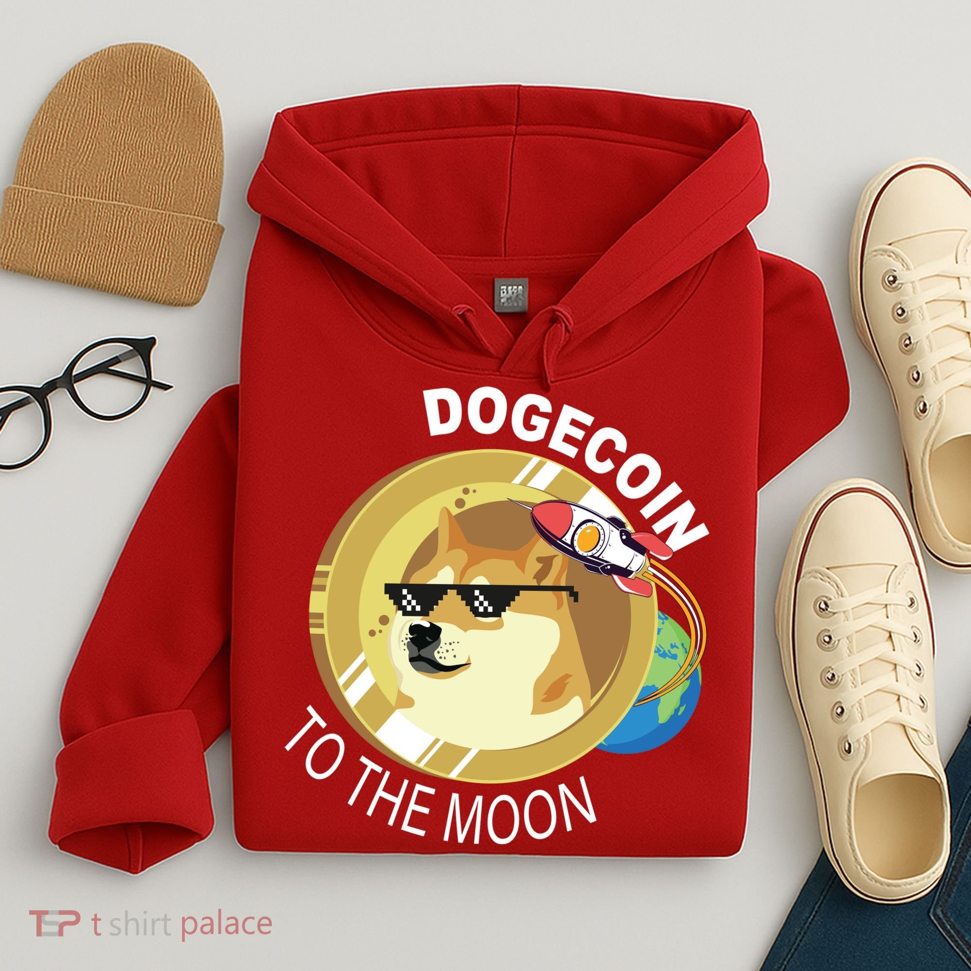 DogeCoin To The Moon Hoodie