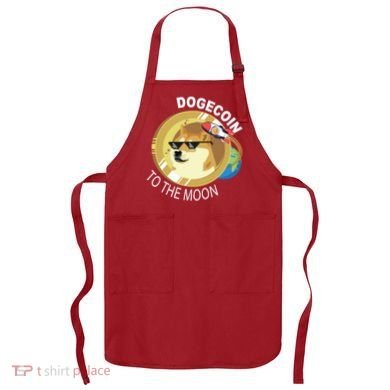 DogeCoin To The Moon Apron