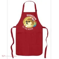 DogeCoin To The Moon Apron thumb 0