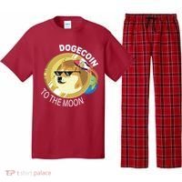 DogeCoin To The Moon Pajama Set thumb 0