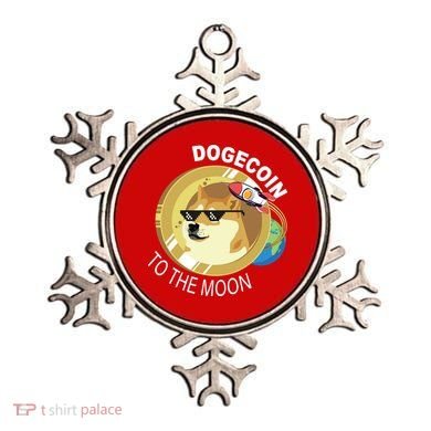 DogeCoin To The Moon Ornament