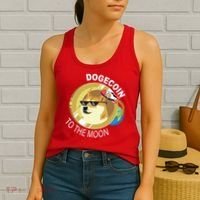 DogeCoin To The Moon Women's Tank Top thumb 2
