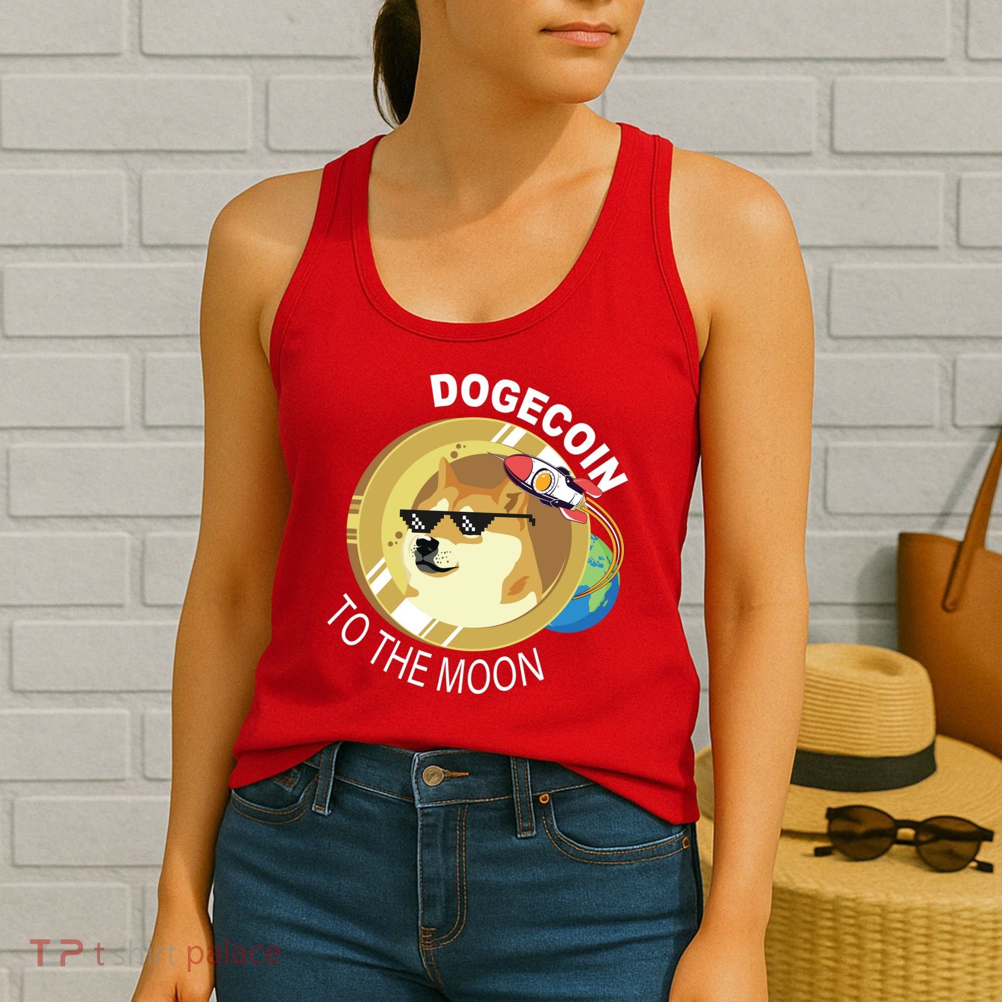 DogeCoin To The Moon Women's Tank Top