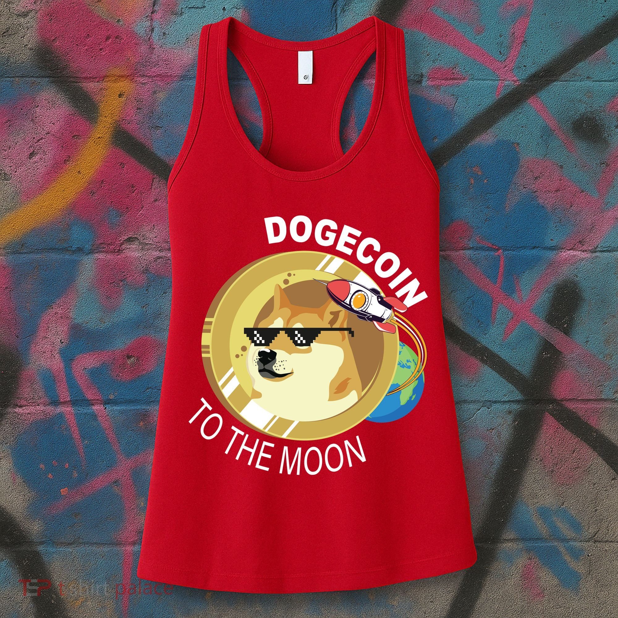 DogeCoin To The Moon Women's Tank Top