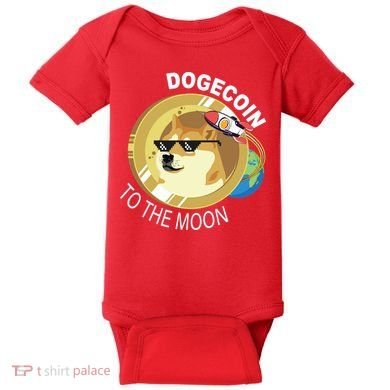 DogeCoin To The Moon Baby Bodysuit