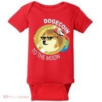 DogeCoin To The Moon Baby Bodysuit thumb 0