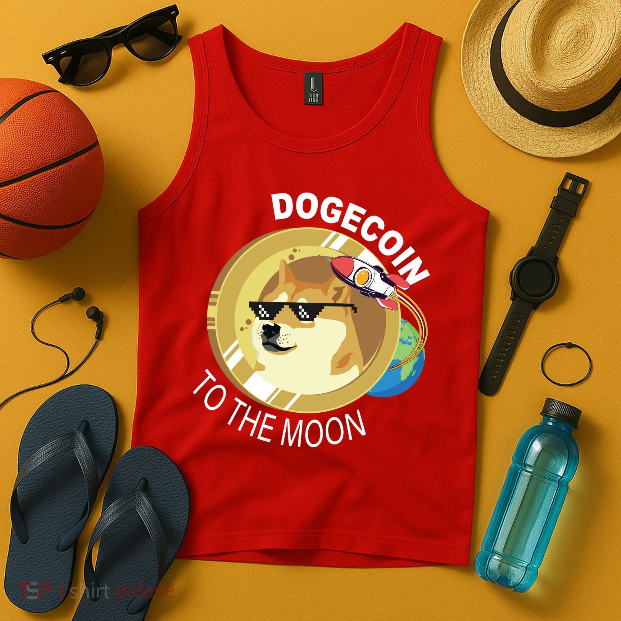 DogeCoin To The Moon Tank Top