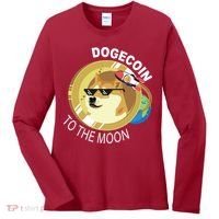 DogeCoin To The Moon Women's Long Sleeve Shirt thumb 0