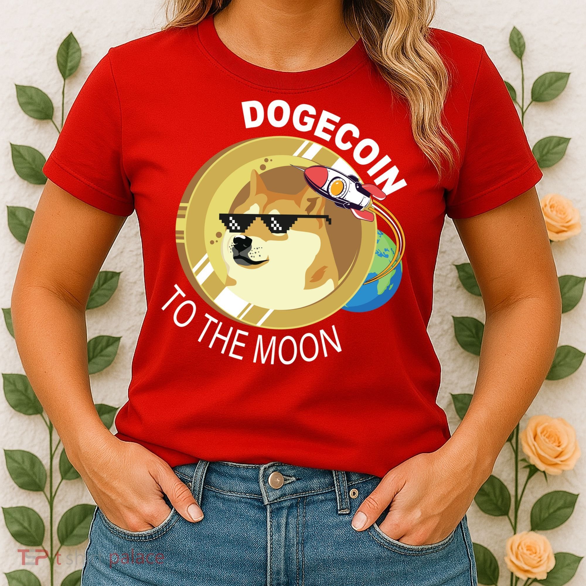 DogeCoin To The Moon Women's T-Shirt
