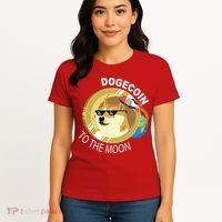 DogeCoin To The Moon Women's T-Shirt thumb 4