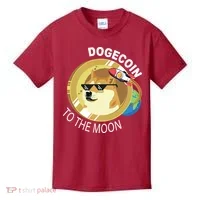 DogeCoin To The Moon Kids T-Shirt thumb 0