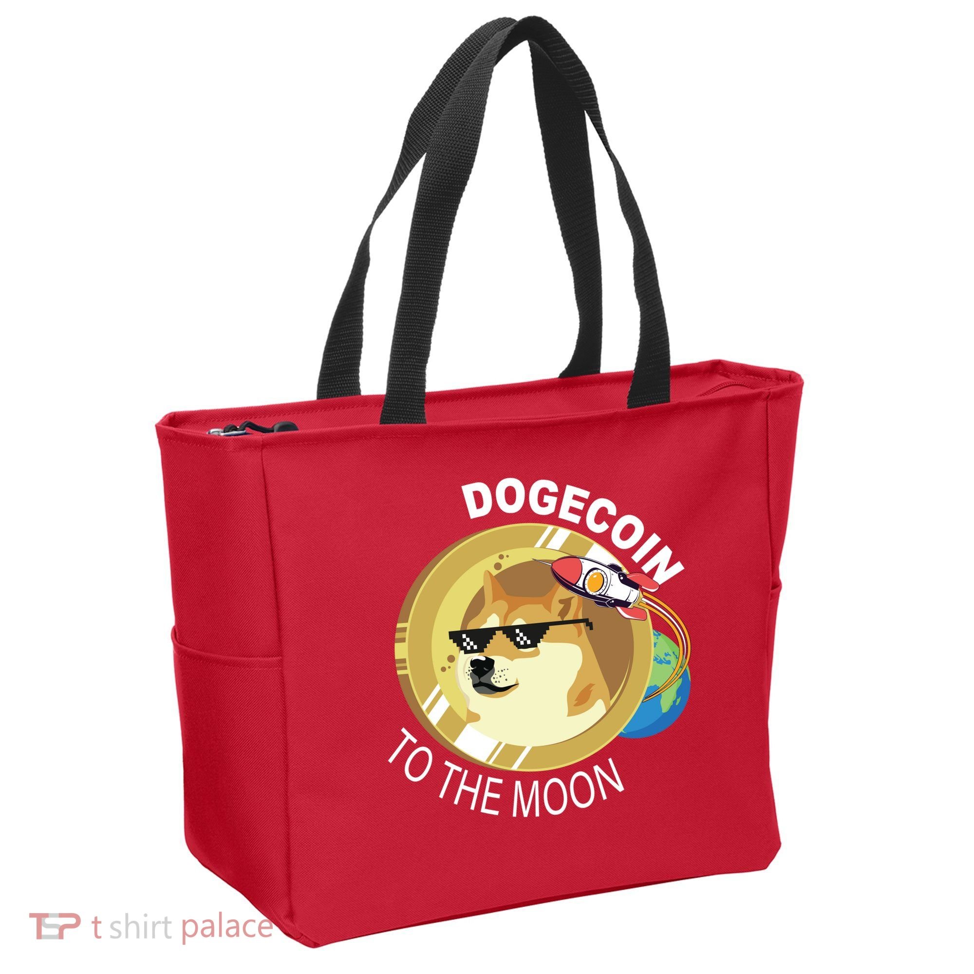 DogeCoin To The Moon Tote Bag