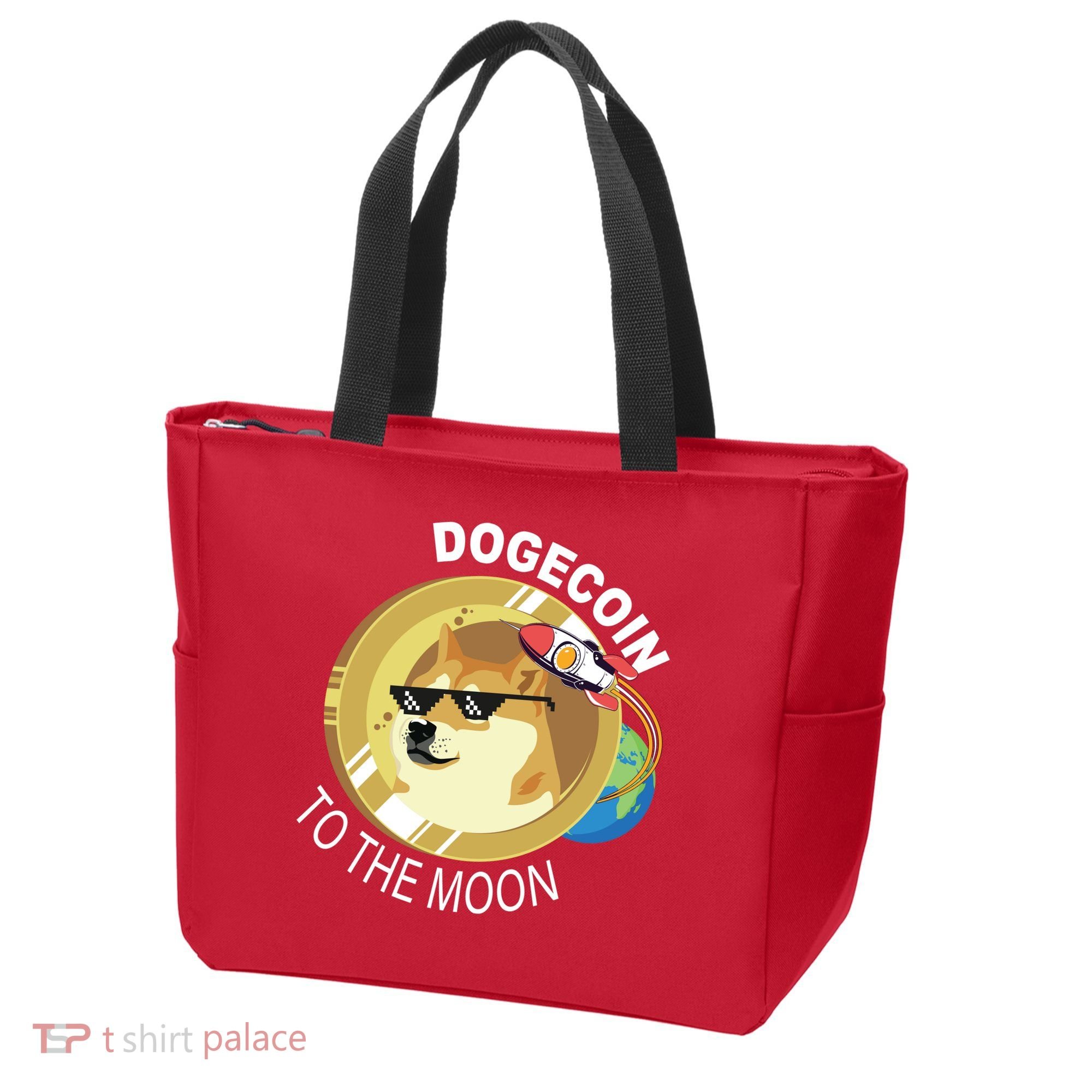 DogeCoin To The Moon Tote Bag