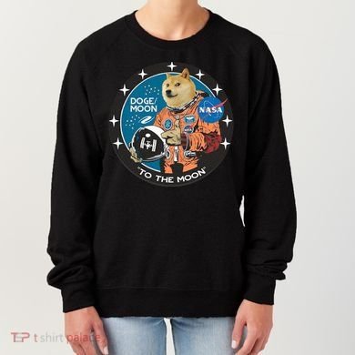 Dogecoin To The Moon Astronaut Women's Sweatshirt