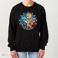 Dogecoin To The Moon Astronaut Women's Sweatshirt thumb 0