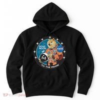 Dogecoin To The Moon Astronaut Hoodie thumb 0