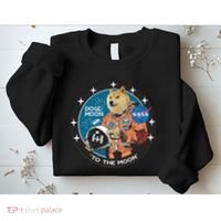 Dogecoin To The Moon Astronaut Sweatshirt thumb 2