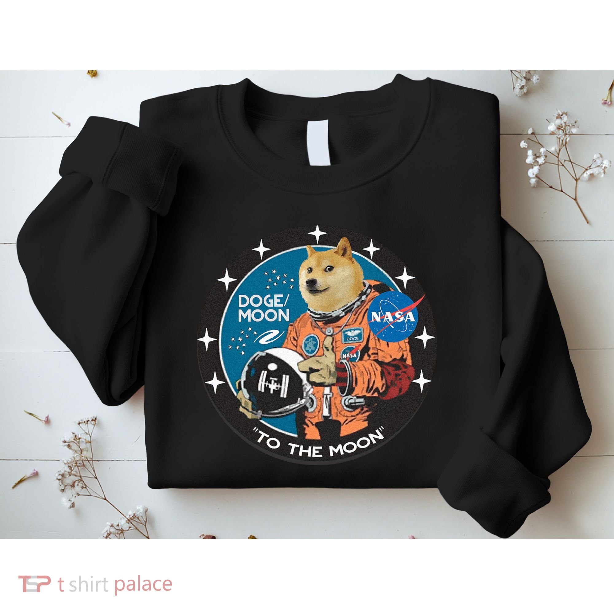 Dogecoin To The Moon Astronaut Sweatshirt