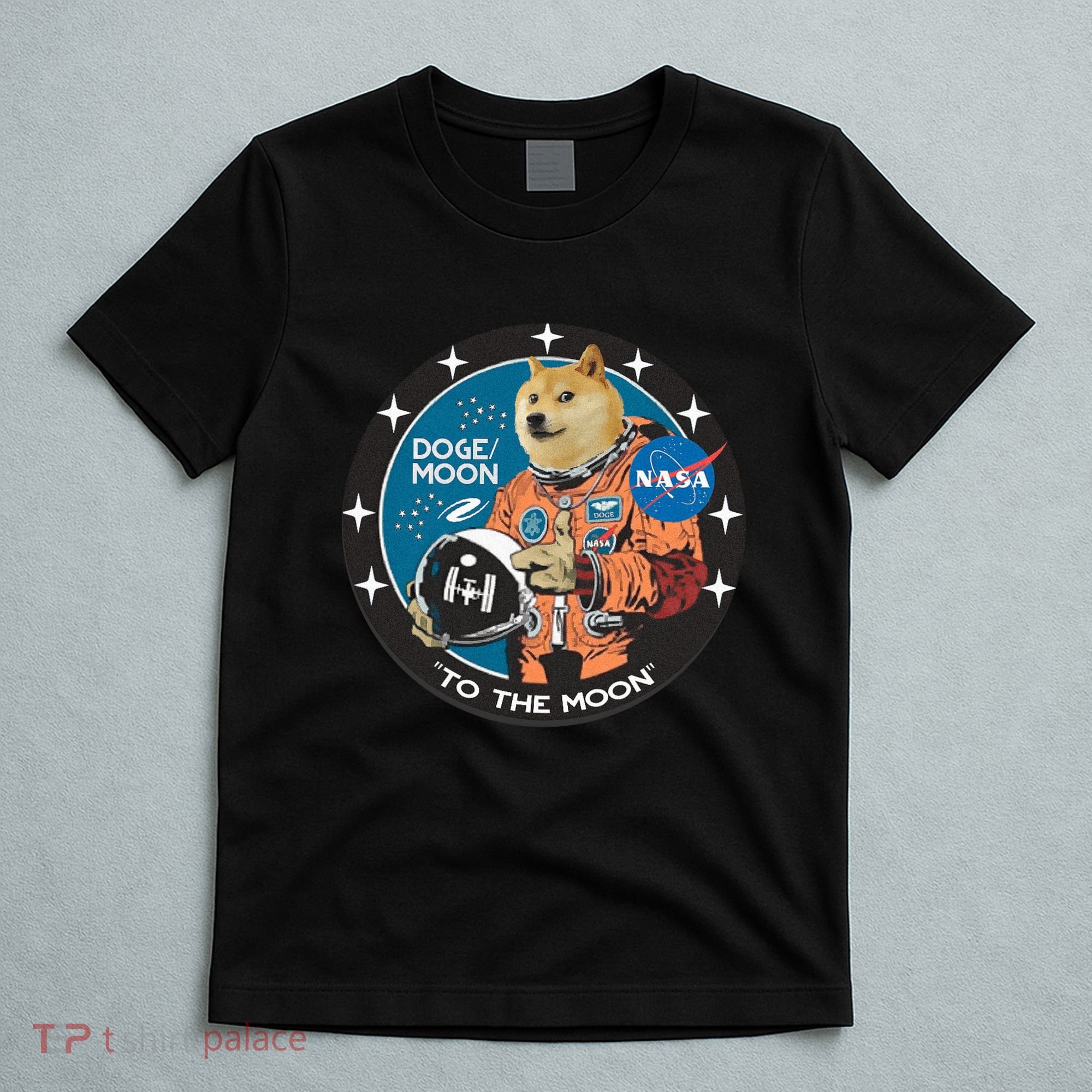 Dogecoin To The Moon Astronaut T-Shirt