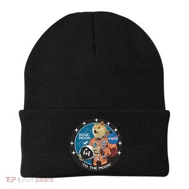 Dogecoin To The Moon Astronaut Beanie