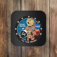 Dogecoin To The Moon Astronaut Coaster thumb 0