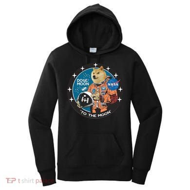 Dogecoin To The Moon Astronaut Women's Hoodie