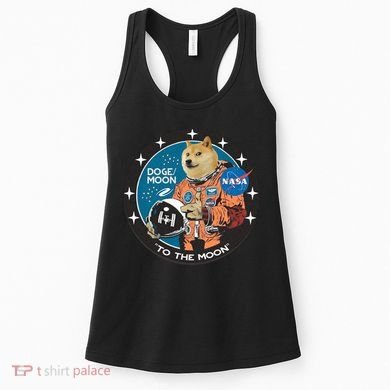 Dogecoin To The Moon Astronaut Women's Tank Top