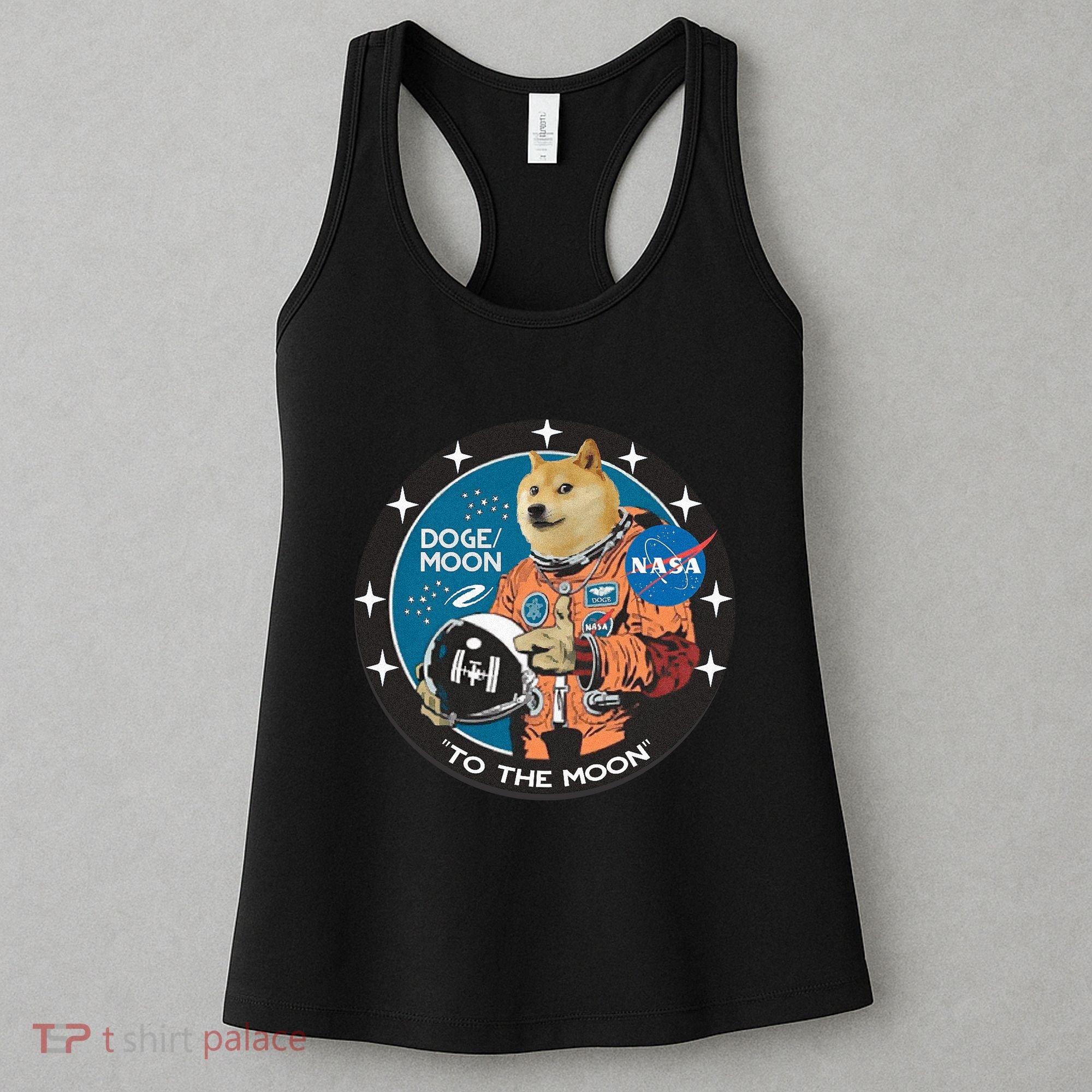 Dogecoin To The Moon Astronaut Women's Tank Top